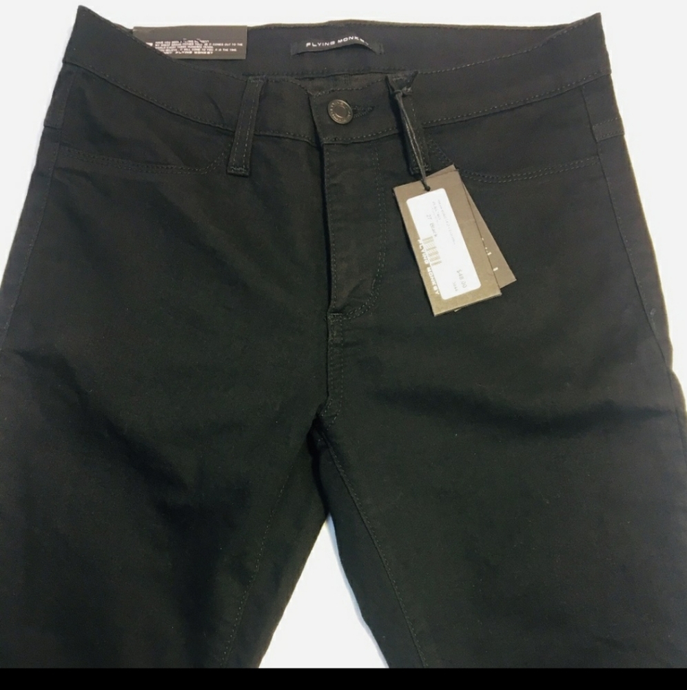 NWT Flying Monkey Black High Waist Skinny Jeans